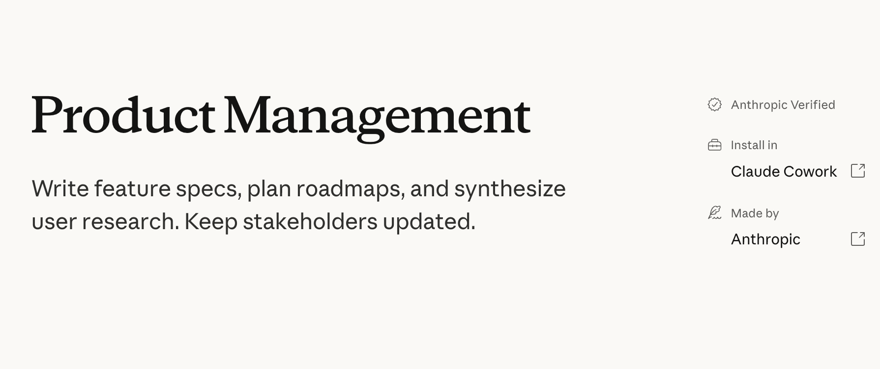Instalación del plugin Product Management en Claude Cowork