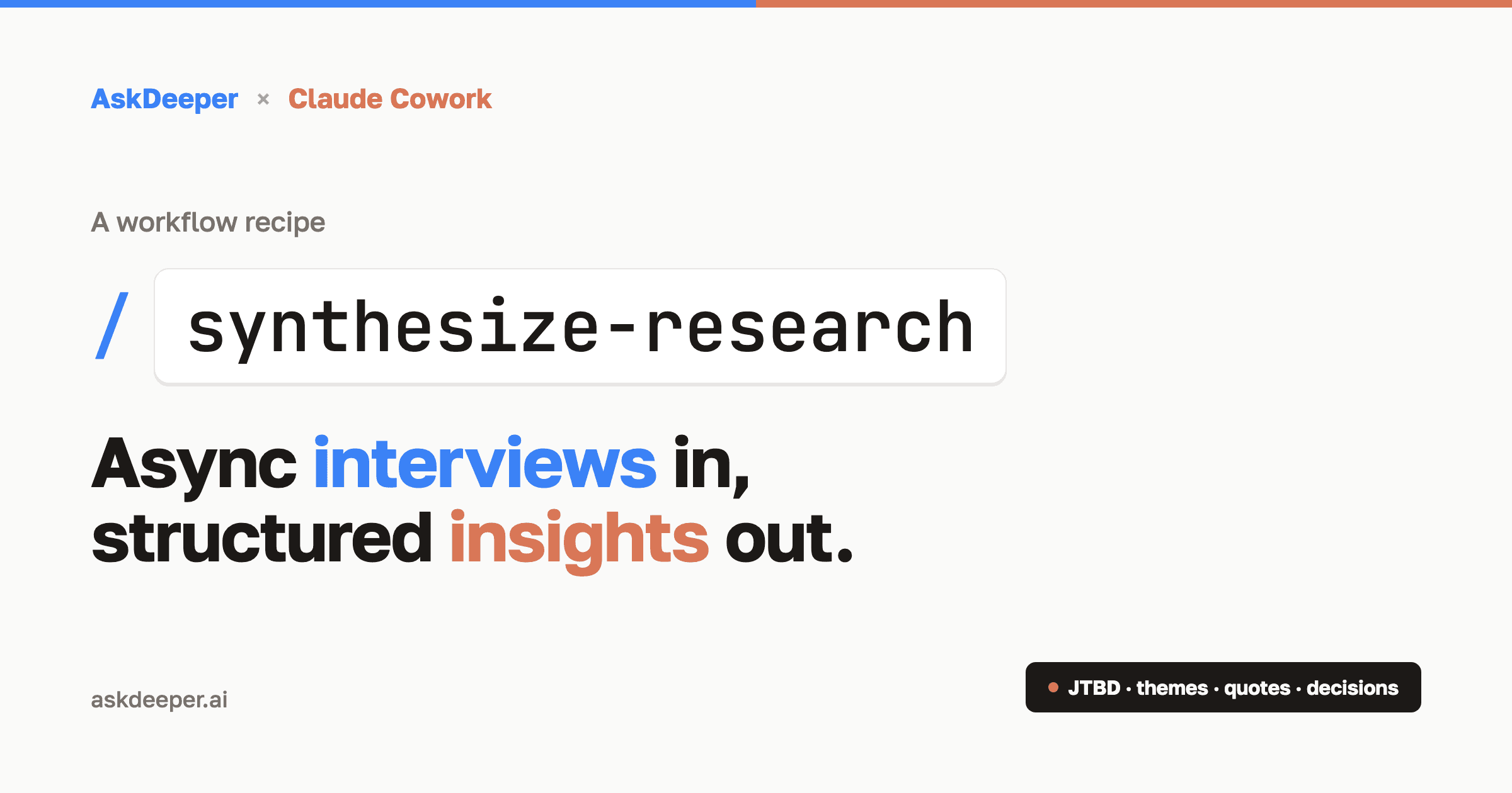 Sintetiza entrevistas con el plugin PM de Claude Cowork